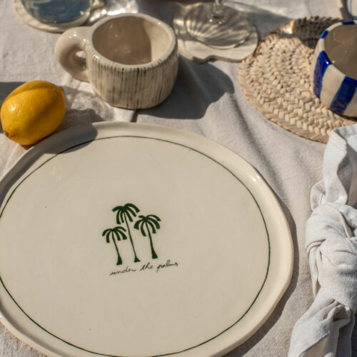 "Under the Palms" large Plate