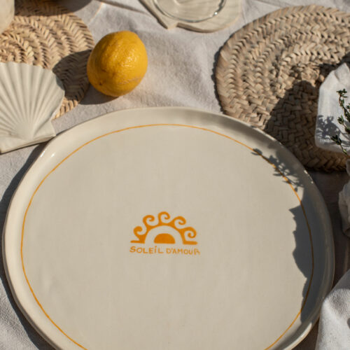 "Soleil d'Amour" large Plate