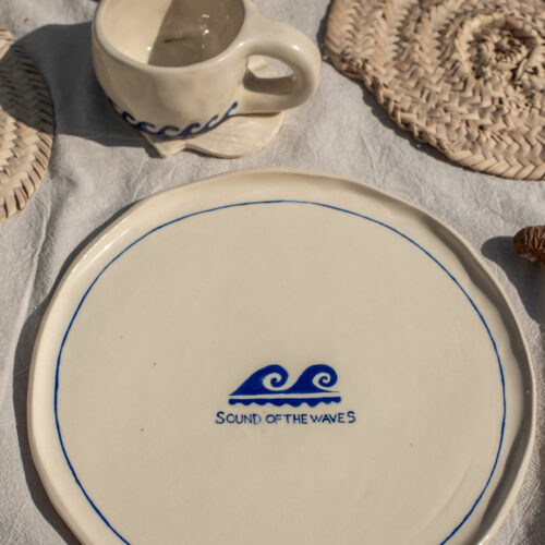 "Sound of the Waves" large Plate